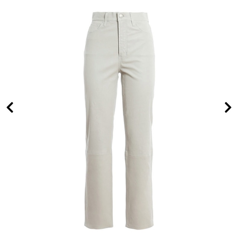 J Brand Women’s Leather Pants Jules High Rise Straight Pants Size 26 NWOT